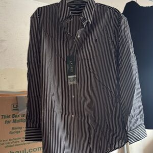 Nautica Blue Casual Button Down Shirt